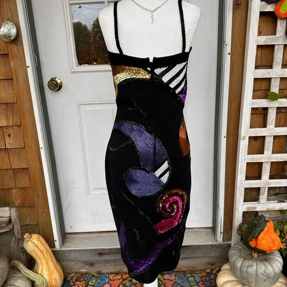 Vintage Outlander Sequined Dress - Picture 3 of 5